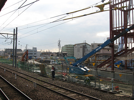 太田川駅仮駅工事中1