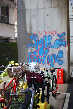 高円寺っぽい自転車置き場
