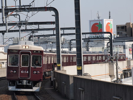 阪急6000系普通 阪急宝塚線豊中駅