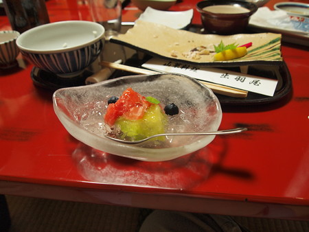デザートの果物