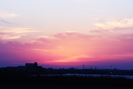 夕暮れ　　素敵に染まって！