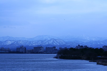 柴山潟・白山は見えないかな？