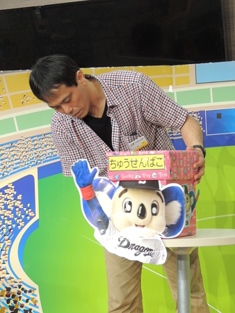 松下先生セッティング中。