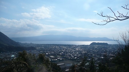 香貫山から眺める沼津の景色