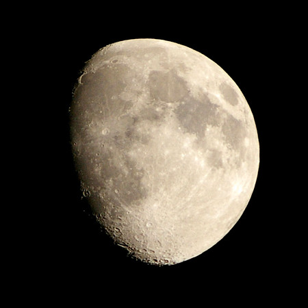 １２月２０日１９時２４分の月