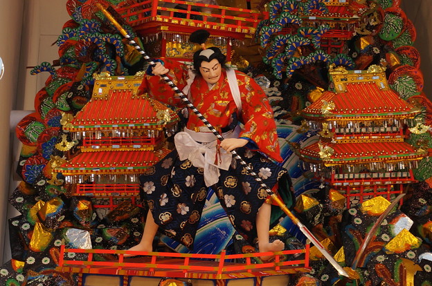 04 2014年 博多祇園山笠 飾り山笠 奮戦本能寺と舁き山 猩々酒宴壽 中洲流 (11)