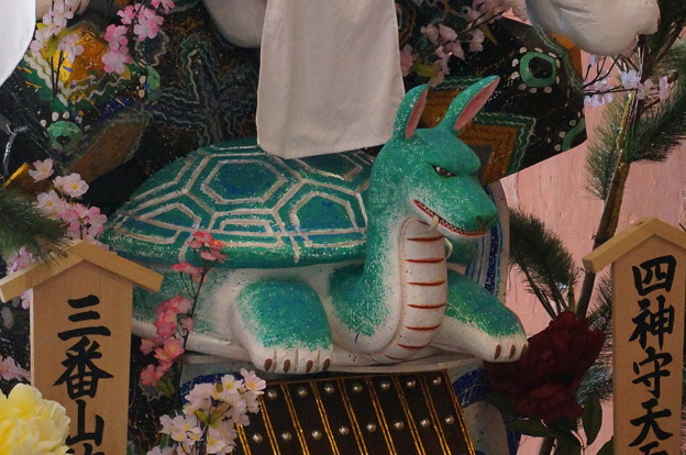 2014年 博多祇園山笠 東流の舁き山笠 四神守天而人護郷土(龍の舁き山) (6)
