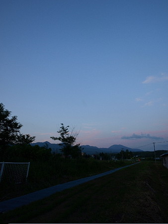 日没の空