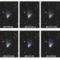 Photos: ハッブルの変光星雲　半年の変化