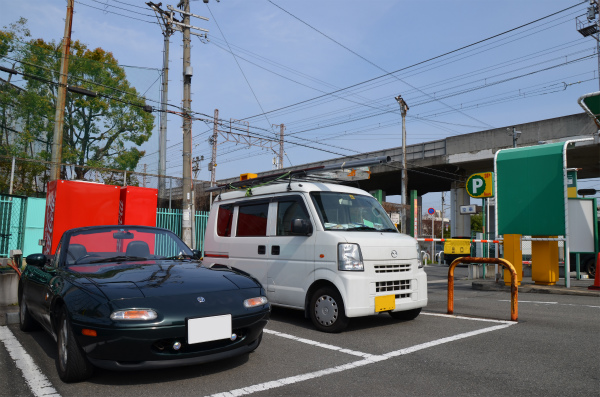 洗車し終えたVR-Bで家内と一緒にお出かけ