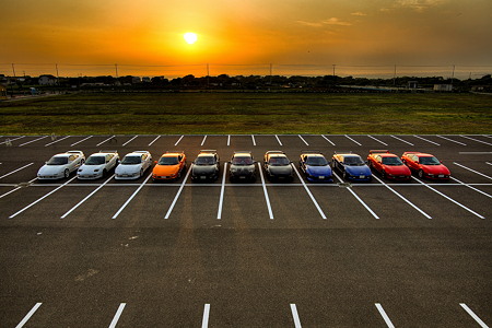 ソレイユの丘、夕刻