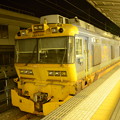 東海道新幹線ロングレール輸送車LRA-9201  米原駅停車中